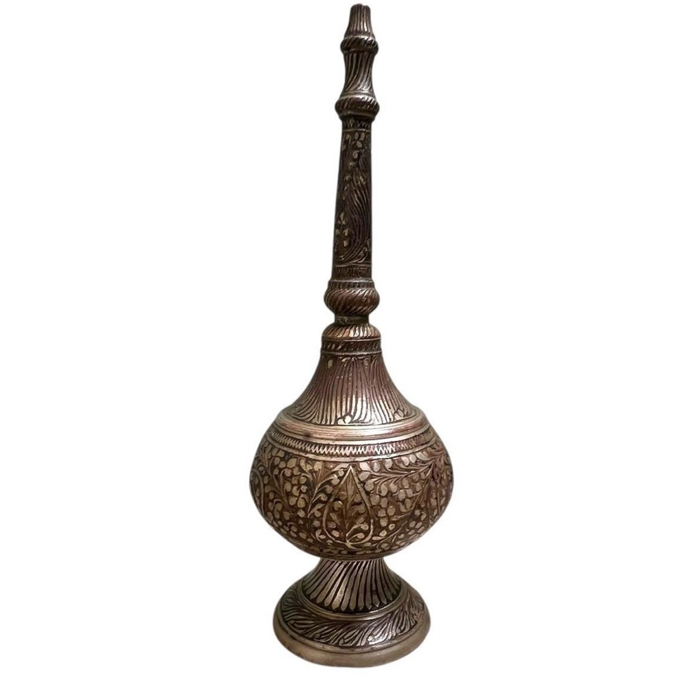 18th Century Rose Water Silver Ornate Rose Water Dispenser Middle Eastern